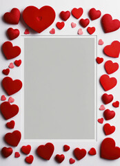 Banner postcard for Valentine's Day. generate ai