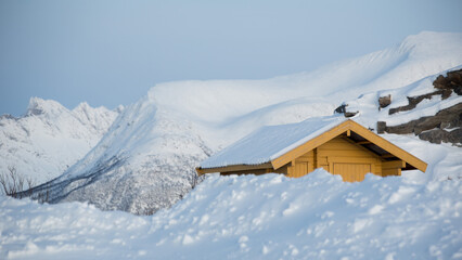 Heavy snow in Norway