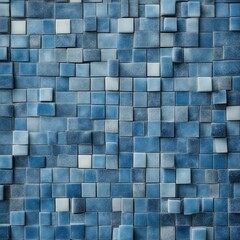 blue mosaic background  blue tile background with a  patchwork and a shiny surface 