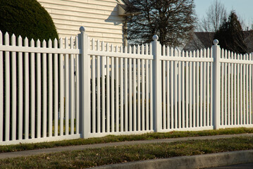 new plastic white fence