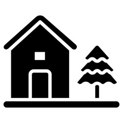 house glyph icon