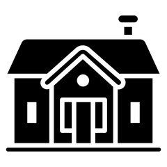 house glyph icon