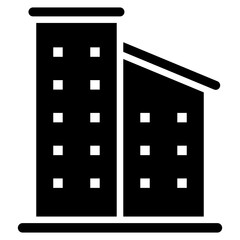 apartment glyph icon