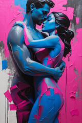 Lover paint illustration