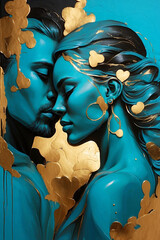 Lover paint illustration