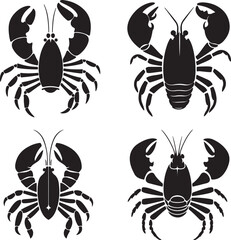 Lobster Vector Illustration Set