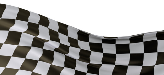 Fototapeta premium finish flag 3d background muster - PNG