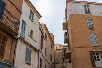 Bonifacio town in Corsica Island, France