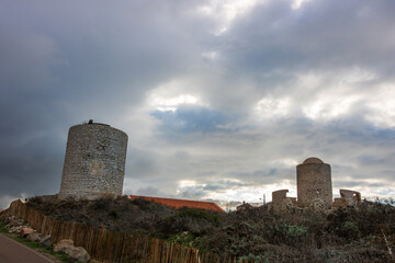 Bonifacio town in Corsica Island, France