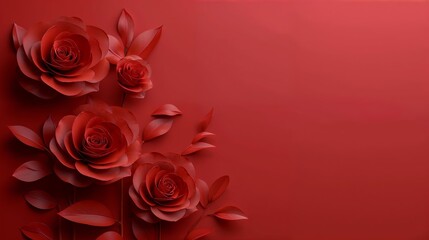 Valentines Day background. Love wallpaper. Empty space for text.
