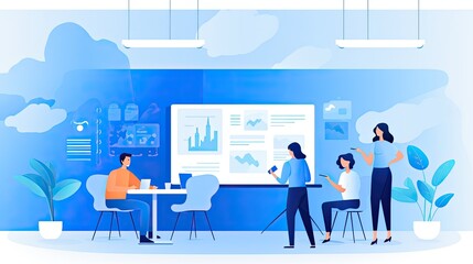 Ai powered transcription services for efficient meeting notes solid color background