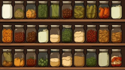 App guided pantry inventory solid color background