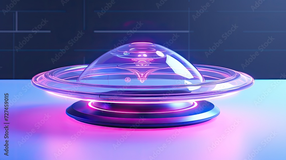 Poster automated dish sanitization solid color background