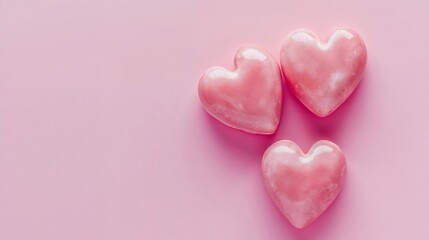 Fototapeta premium Valentines Day background. Love wallpaper. Empty space for text.