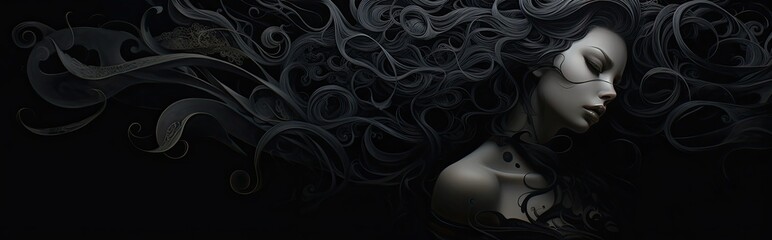 Fototapeta premium Black background