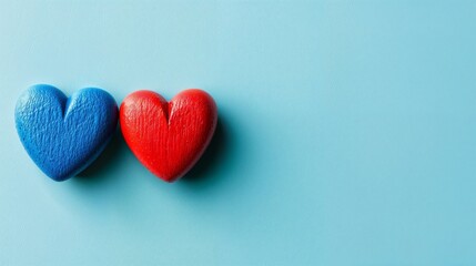 Fototapeta premium Valentines Day background. Love wallpaper. Empty space for text.