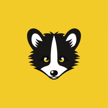 Color photo of a simple logo of a possum.