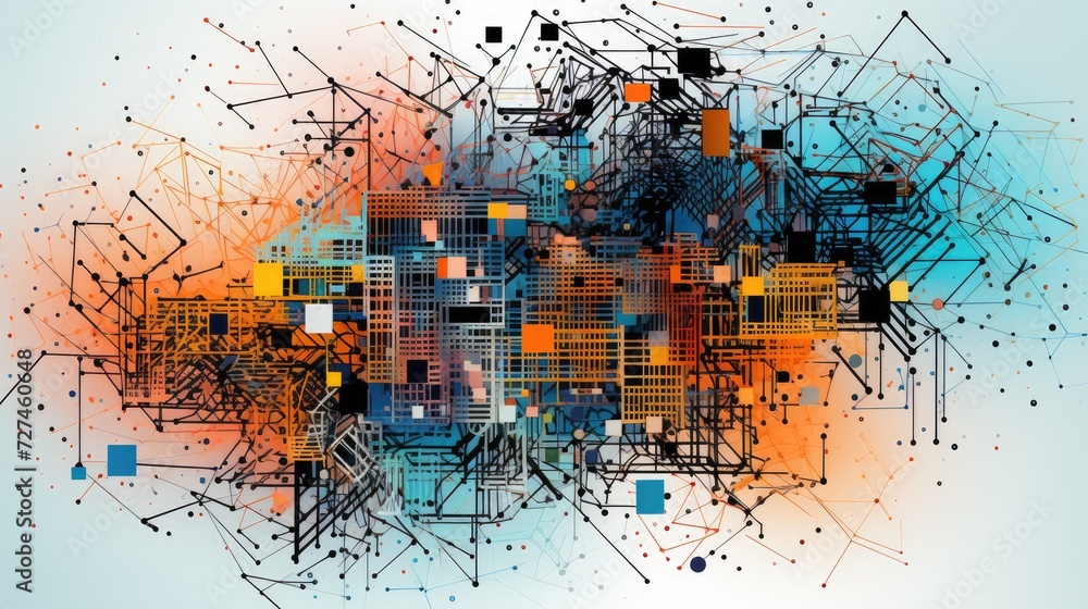 Poster machine learning recommendations solid color background