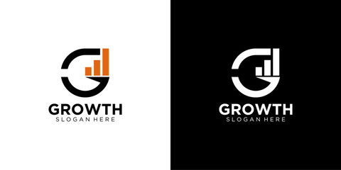 Letter G Growth Logo Vector Template