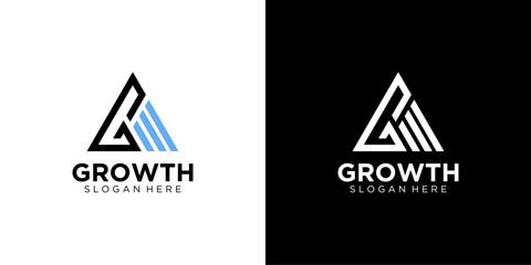 Letter G Growth Logo Vector Template
