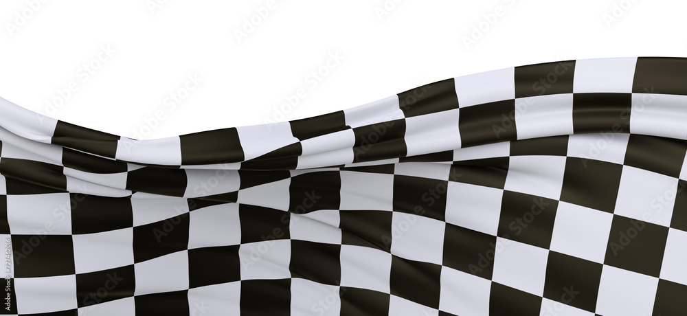 Poster background of checkered flag pattern