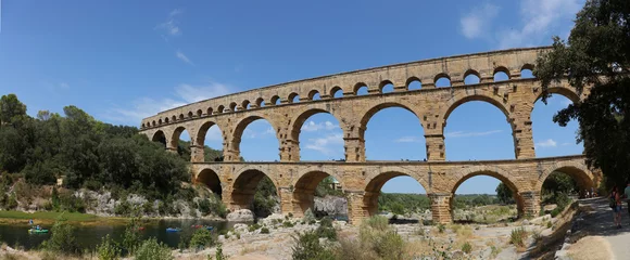 Photo sur Plexiglas Pont du Gard Pont du Gard,. Uzès, Francia