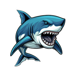 Shark logo vector, shark icon, shark head, vector, sticker