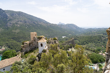 Fototapeta na wymiar View from El Castell de Guadelest, Alicante, Spain.