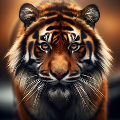 Naklejka premium Close-up portrait of a tiger