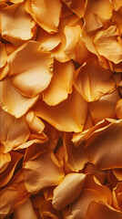 dried gold rose petals