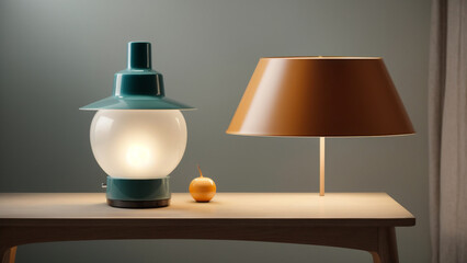 Radiant Ambiance: 3D Ceramic of a Table Lamp


