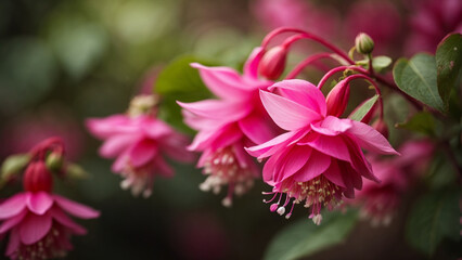 pink and white flower