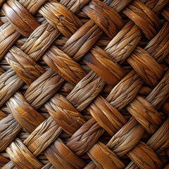 Intricate Weave: Detailed Woven Basket Texture