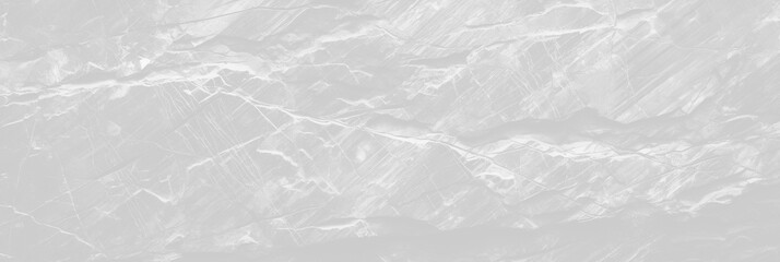 Panoramic light stone grey-white granite texture. Close-up rock banner ad design. Grunge abstract background with copy space