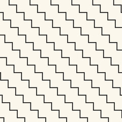Repeating geometric tiles zig zag pattern from striped elements
