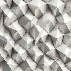 Abstract geometric pattern backgroud white color triangles polygon style 3d