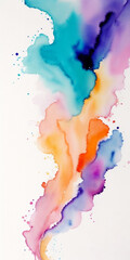 Watercolor abstract painting