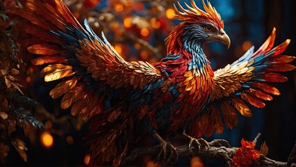 Fototapeta premium close up of a phoenix