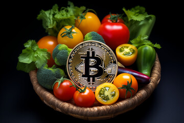Bitcoin in a basket