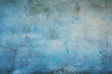 Fototapeta na wymiar Dirty and Scratched Concrete Blue Wall Background Texture