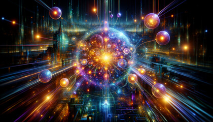 Fototapeta premium Technological Revolution: Illuminating the Power of Convolutional Neural Networks