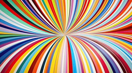 Full color Many circular stripes on white background