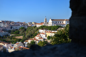 Jardim da Cerca da Graça and the Church of Our Lady of Grace as seen from Castelo de São Jorge...