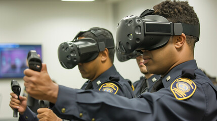 Police Training with VR Crisis Simulations