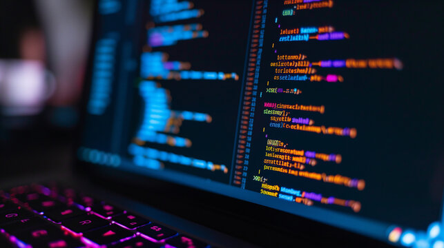 Dark Mode Software Coding Screen