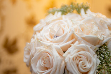White Roses with a Ring