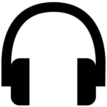 Headphones icon without background