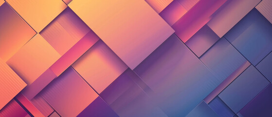 Abstract angular lines and gradients in purple and orange.
