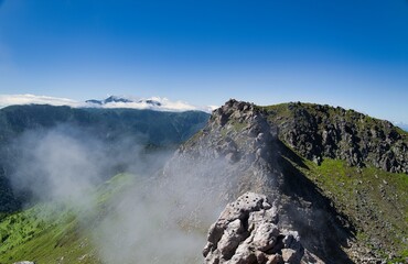 夏の北アルプス