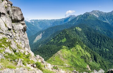 夏の北アルプス